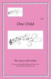 One Child SATB choral sheet music cover